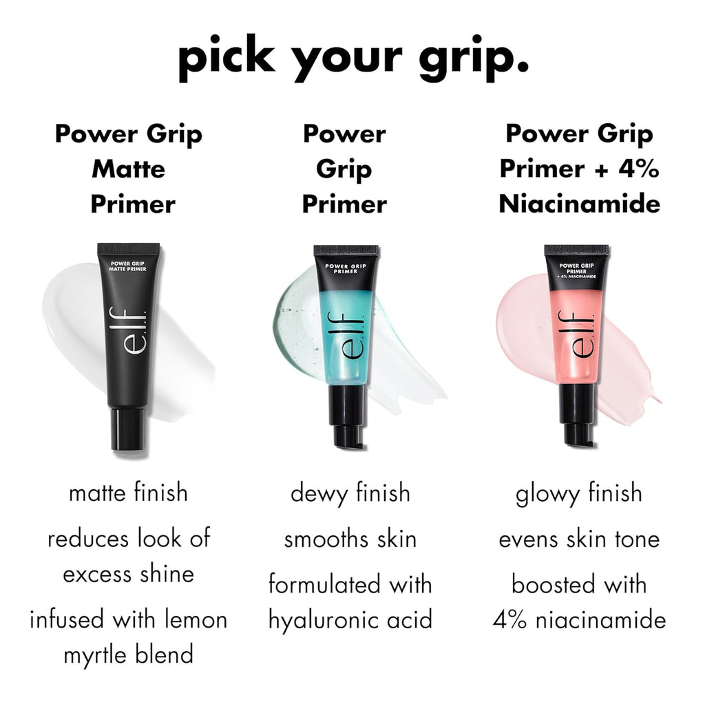Power Grip Primer, Gel-Based & Hydrating Face Primer for Smoothing Skin & Gripping Makeup, Moisturizing & Priming, Vegan & Cruelty-Free, 0.811 Fl Oz