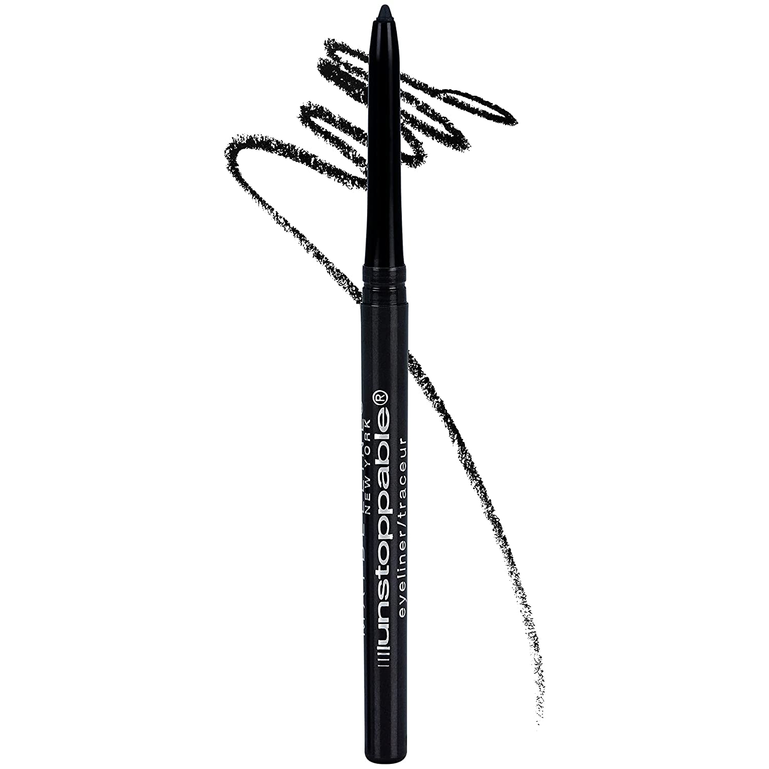 Maybelline Unstoppable Waterproof Mechanical Eyeliner Pencil in Onyx - Long-lasting, Smooth Application, 24-Hour Wear