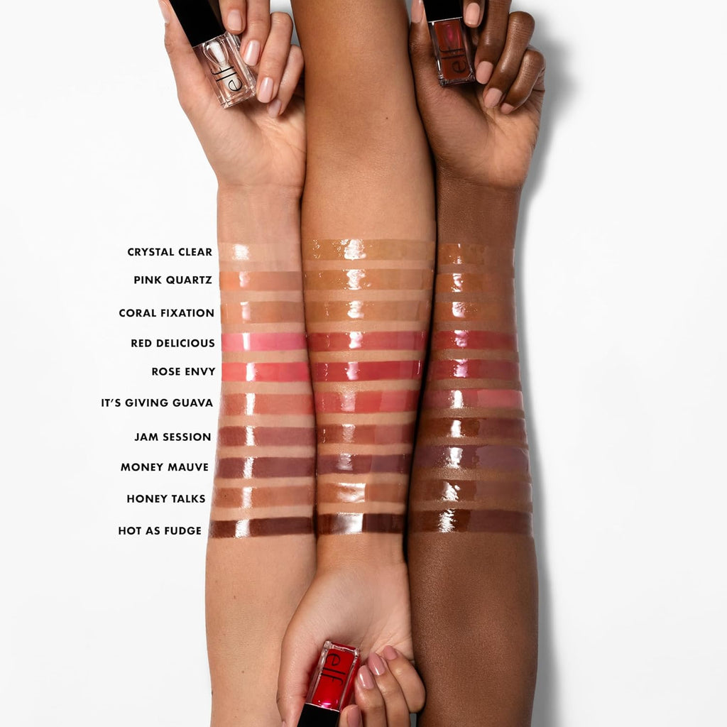 Glow Reviver Nourishing Tinted Lip Oil with Jojoba Oil - Vegan & Cruelty-Free, Red Delicious Shade for a High-Shine Finish