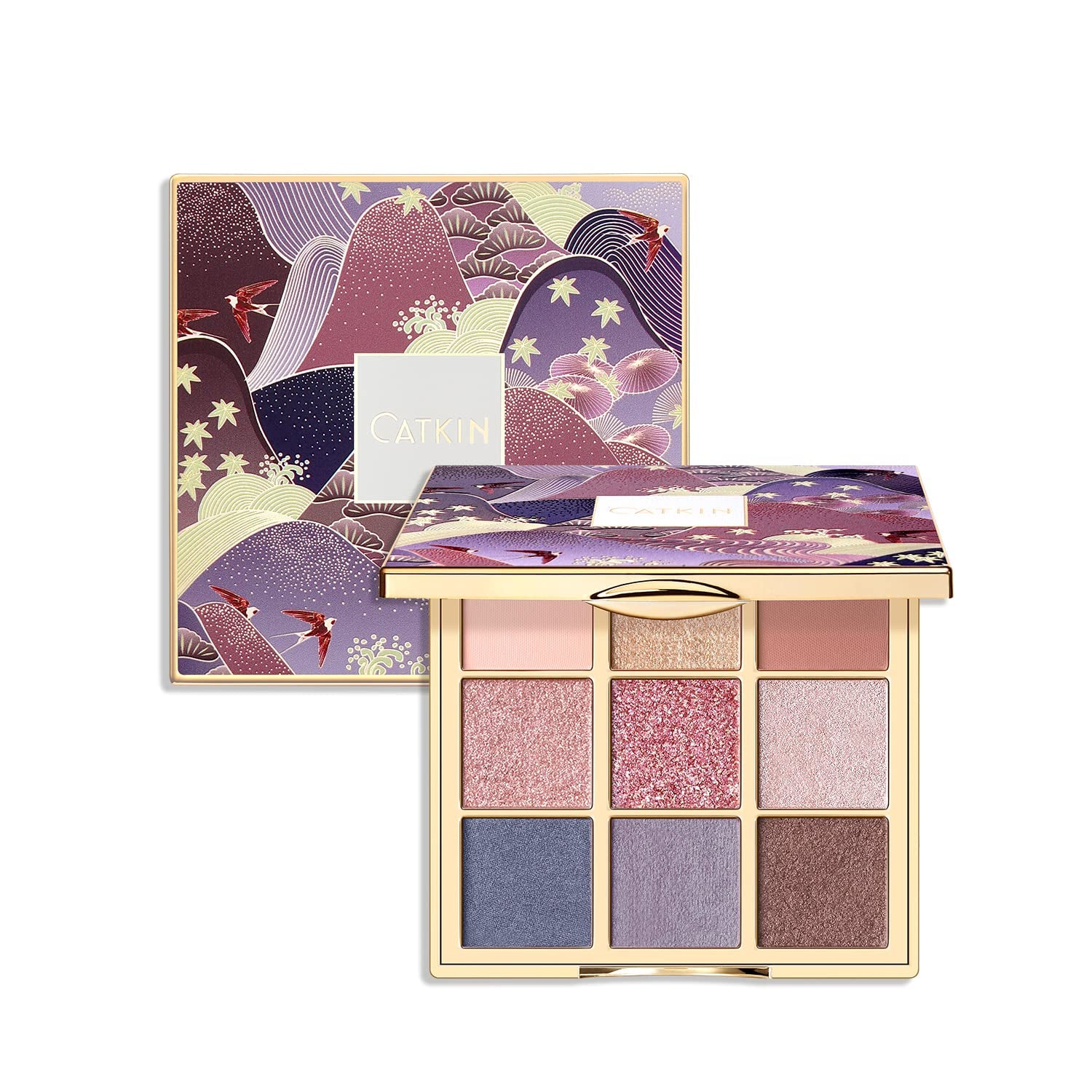 C08 Morandi Eyeshadow Palette - 9 Blendable Shades, Long-Lasting Matte and Glitter Finish, Highly Pigmented Eye Makeup
