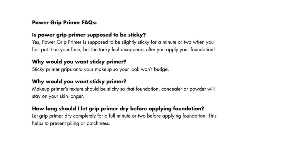 Power Grip Primer, Gel-Based & Hydrating Face Primer for Smoothing Skin & Gripping Makeup, Moisturizing & Priming, Vegan & Cruelty-Free, 0.811 Fl Oz