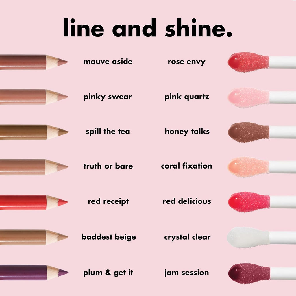 Glow Reviver Nourishing Tinted Lip Oil with Jojoba Oil - Vegan & Cruelty-Free, Red Delicious Shade for a High-Shine Finish